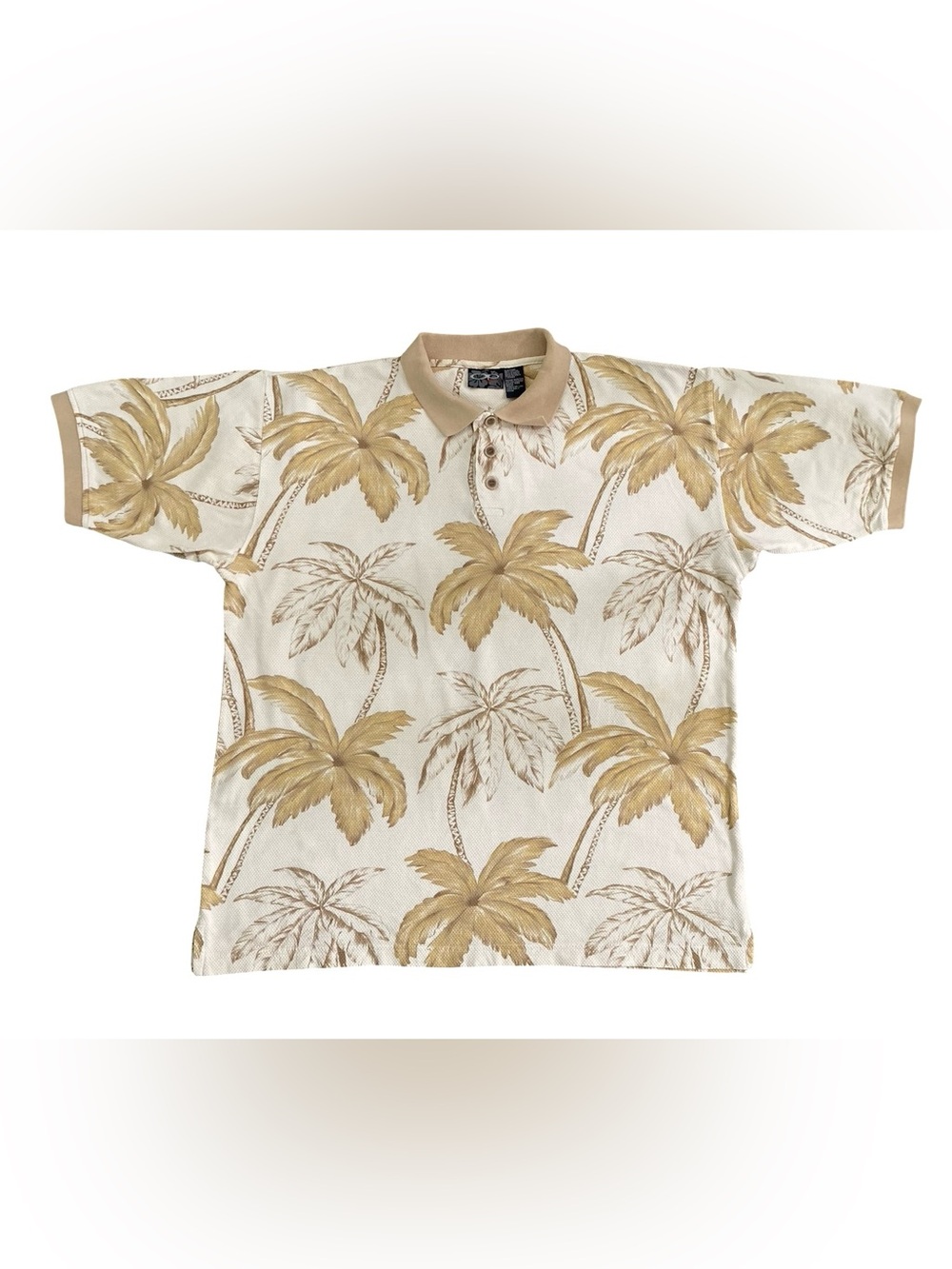 Vintage Ocean Pacific Sport Palm Tree 90s OP Polo Shirt Size Large